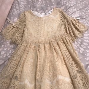 Delicate ivory lace dress